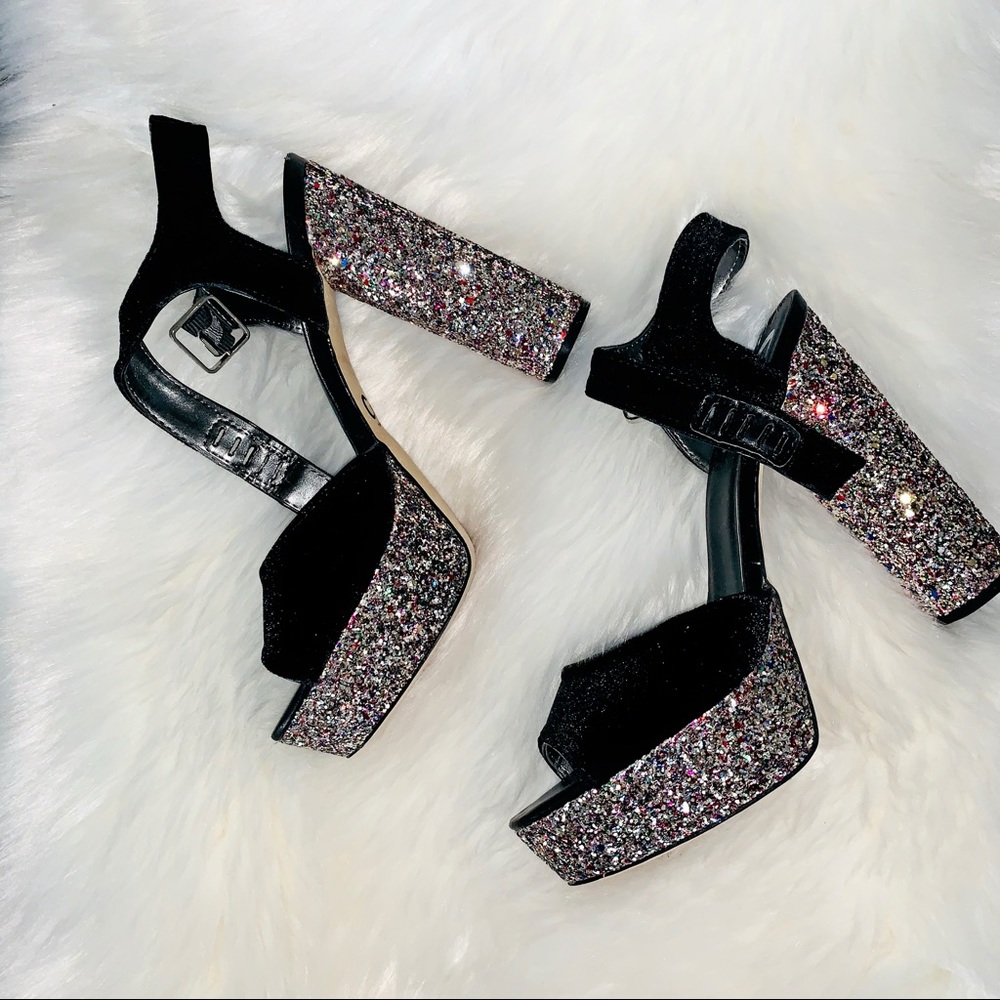 ✨ Sparkle Glitter Glam Platform heel 📦MoveSale📦